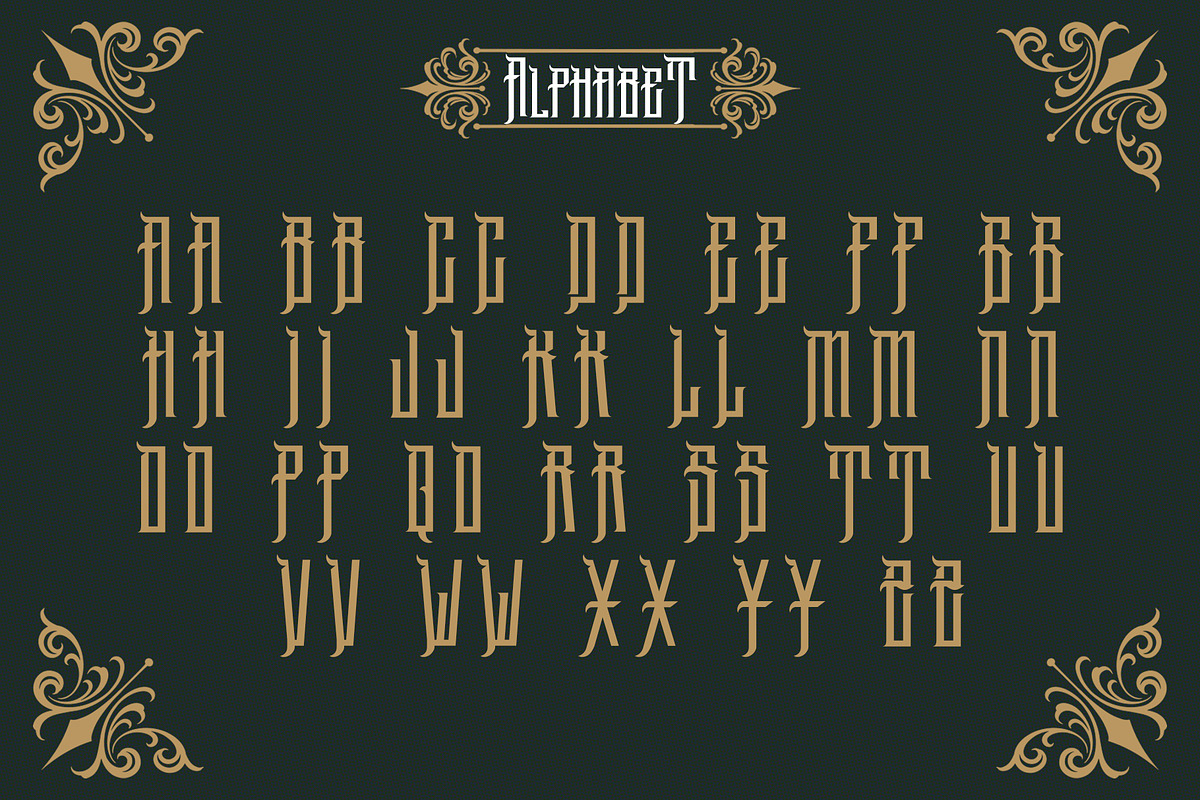 Mockrim Modern Blackletter, a Blackletter Font by dansdesign (Photo 5 of 6)