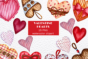 Valentines hearts love png clipart, a Background Graphic by Fresh art by Larysa (Thumbnail 1 of 4)