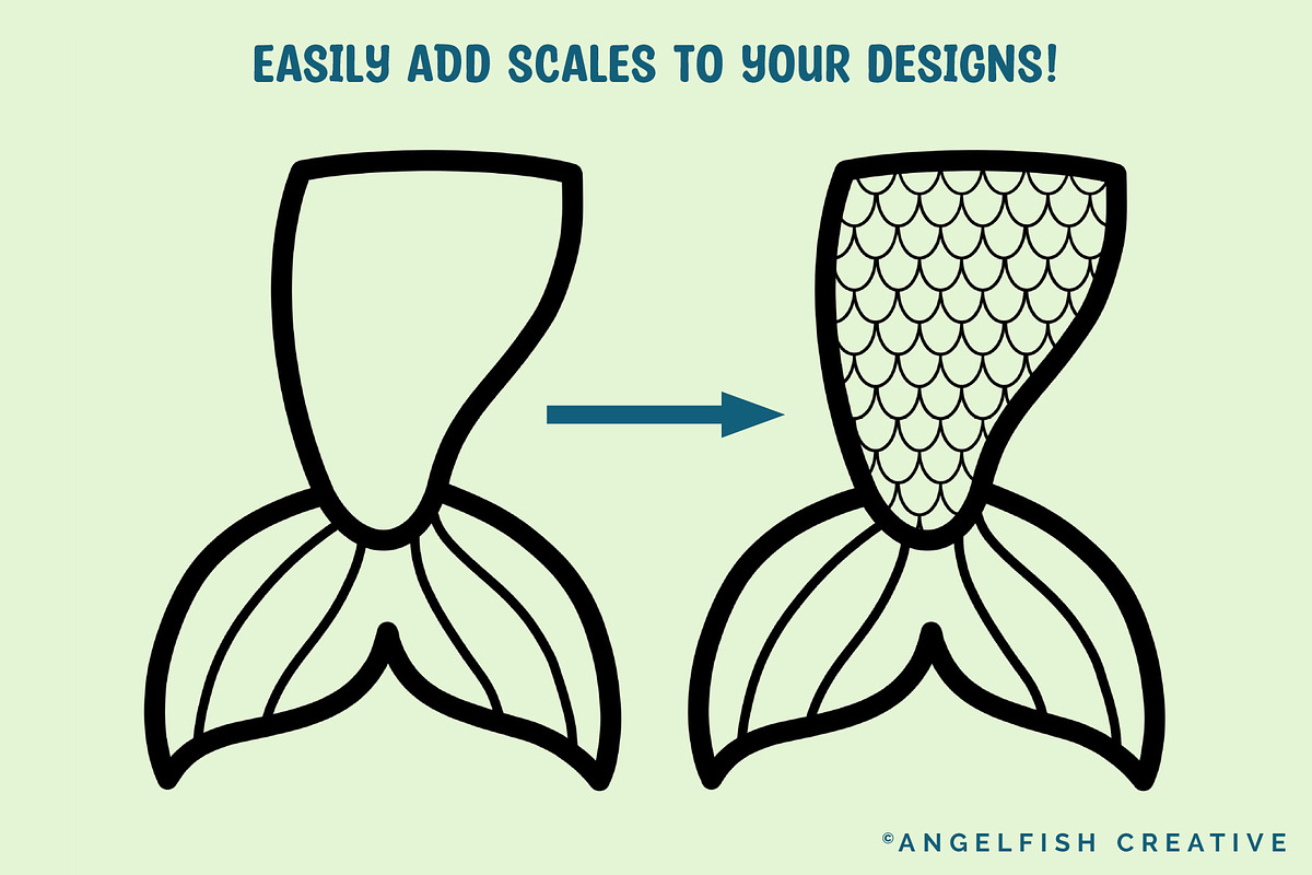 Scale Pattern Brushes for Procreate, a Brush Add-On by AngelfishCreative (Photo 10 of 12)