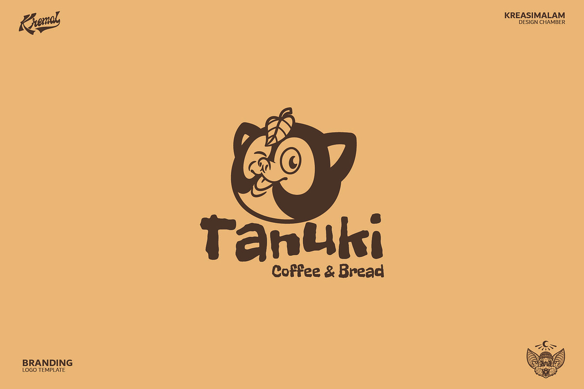 Tanuki Logo Template, a Branding & Logo Template by Kreasi Malam (Photo 4 of 10)