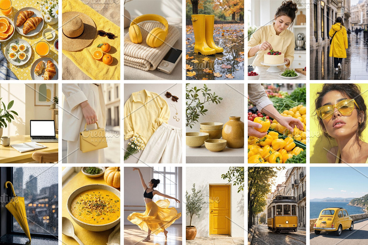 Yellow Aesthetic Stock Photos, a Beauty & Fashion Photo by Selenique Studio (Photo 9 of 11)
