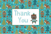 Winter Woods clipart set, a Seasonal Illustration by Poppymoondesign (Thumbnail 3 of 3)