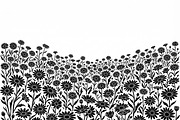 60 Daisy Flower Field Silhouette, a Seasonal Illustration by Amazin_art (Thumbnail 17 of 28)