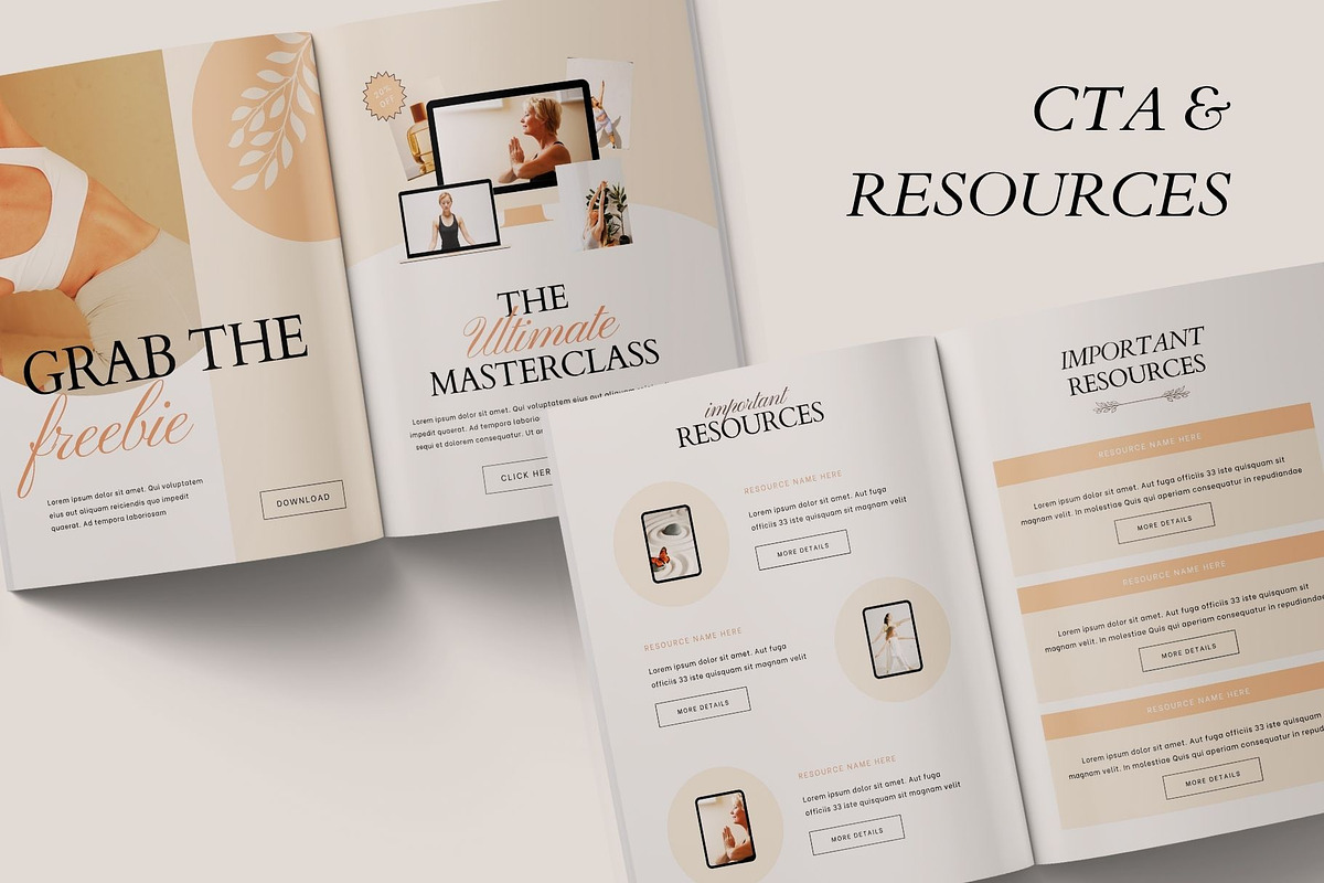 LINEA Wellness Ebook Template CANVA, a Templates & Theme by BoldNStudio (Photo 13 of 14)