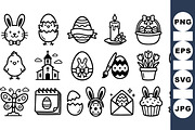 Easter Celebration Clipart Pack, an Illustration by designvectx (Thumbnail 1 of 3)