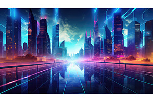 network cyber internet background ai, a Technology Photo by pikepicture