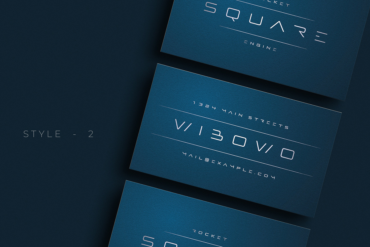 Stylist Blue Business Card Template, a Business Card Template by Ctrl space studio (Photo 3 of 6)