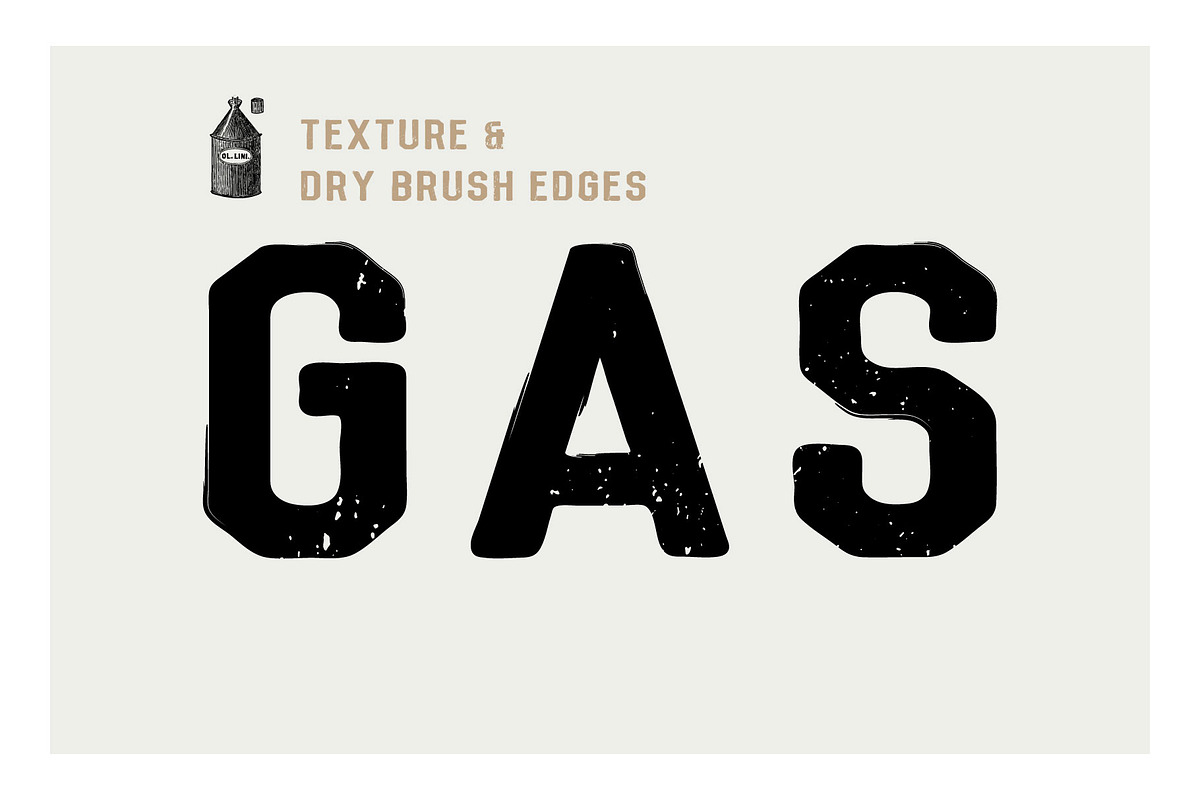 Merchant - Vintage Dry Brush Font preview 3