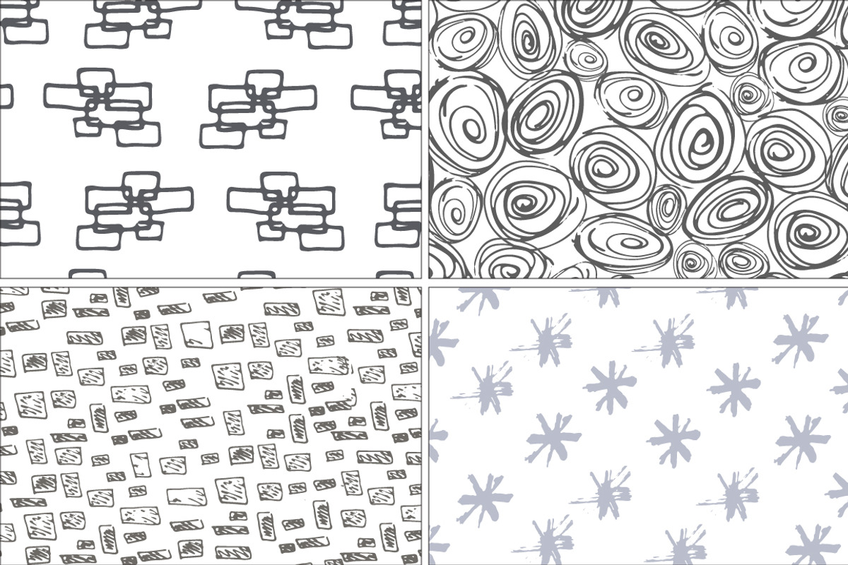 Hand drawn seamless pattern set, a Pattern Graphic by SaharaArt (Photo 3 of 8)