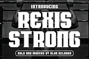 Rexis Strong, a Serif Font by alon kelakon (Thumbnail 1 of 6)