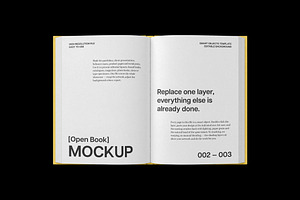 Opened Hardcover Book Mockup, a Books & Magazine Mockup by Design Squad