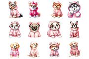 Pink Dog Hoodie Sublimation Clipart, a Graphic by CitraGraphics (Thumbnail 2 of 4)