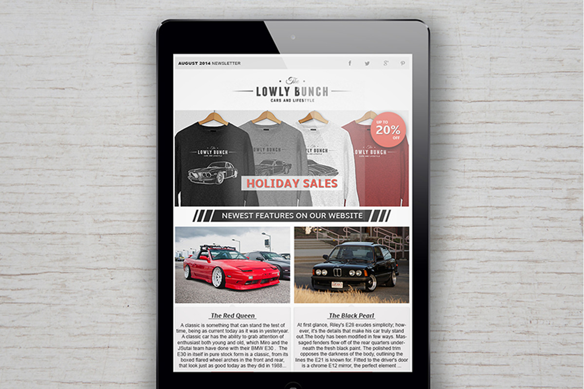 Flat eCommerce Email Template, an Email Template by Grafixity (Photo 2 of 3)