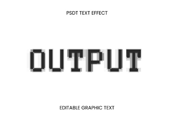 Pixel Blur Text Effect preview 3