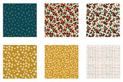 Floral digital papers, Seamless patt, a Pattern Graphic by Libby Wishes (Thumbnail 2 of 5)