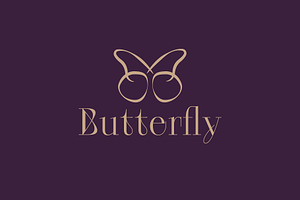 Butterfly Logo Icon Illustration