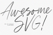 Triester SVG Brush Font Free Sans, a Script Font by Maulana Creative (Thumbnail 6 of 11)
