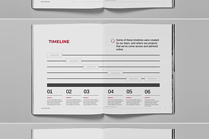 Red Project Proposal Brochure Layout