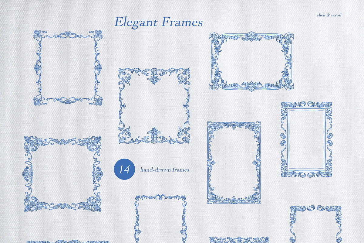 Ornamental Fine Art Frames, a Decorative Illustration by Backyard Rose (Photo 9 of 13)