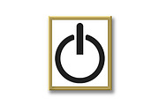 Vector illustration of power button, an Outline Icon by RODINA (Thumbnail 3 of 3)