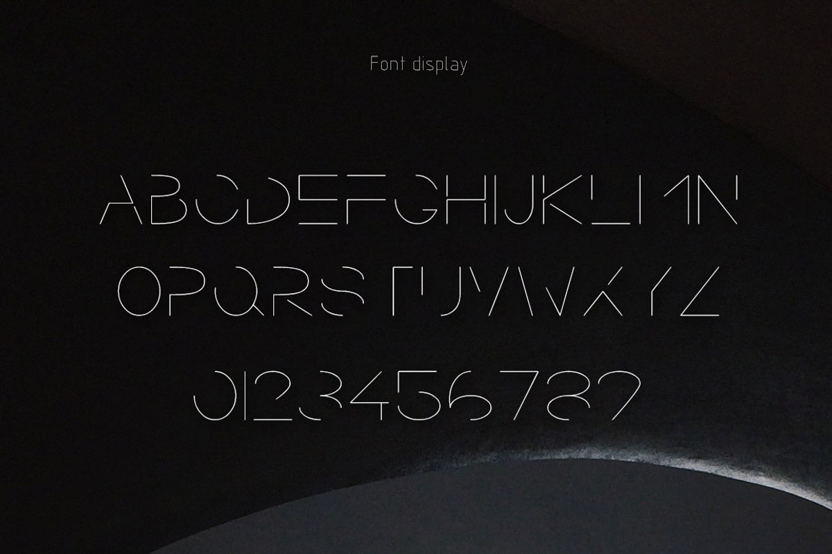 Indistinct Shine-Concise font preview 2