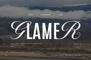 Glamer Modern Calligraphy Sans Serif, a Sans Serif Font by Graphicxell (Thumbnail 1 of 8)