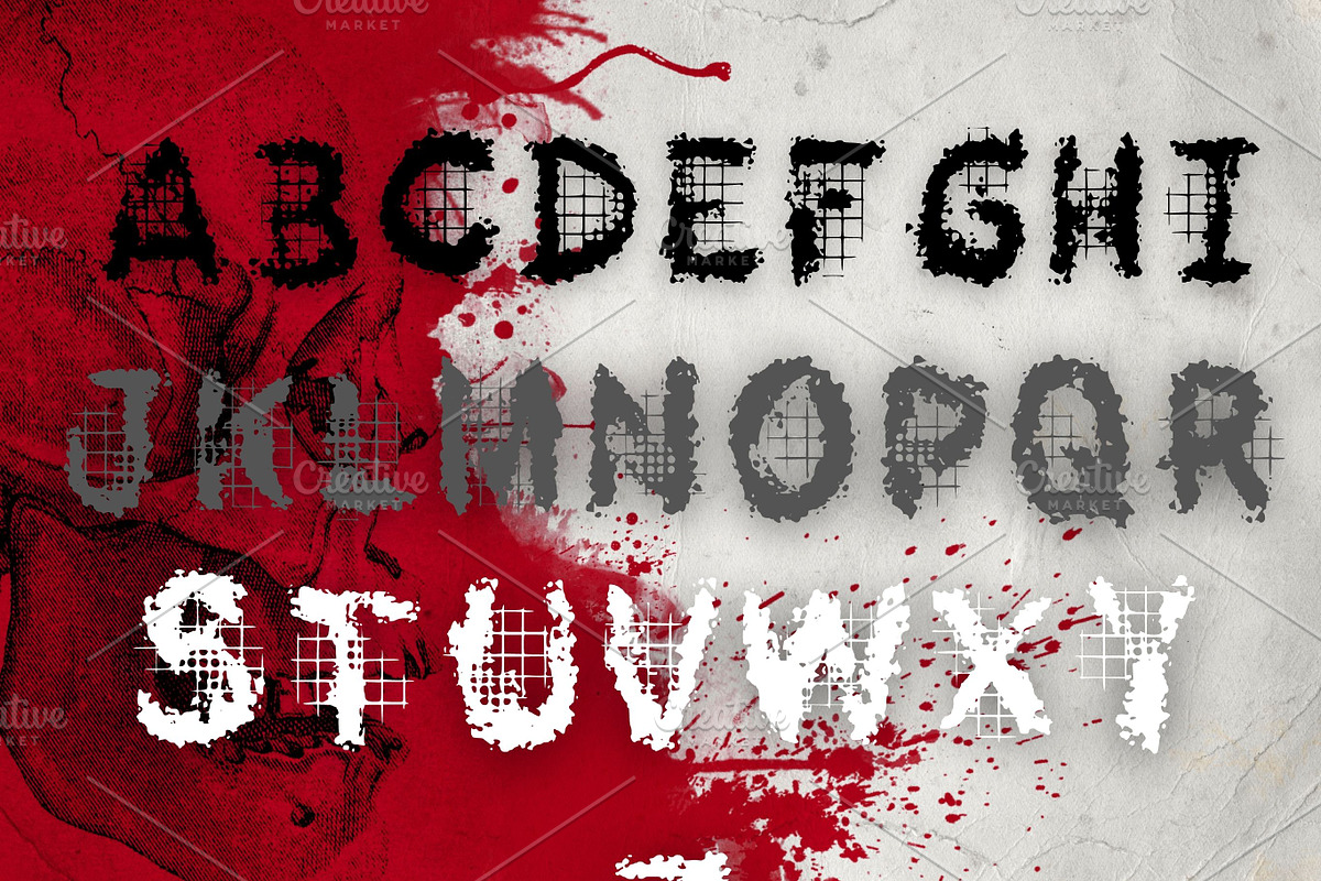 Friday 13 Horror font, SVG Font, a Font by Tattoo Worker Studio (Photo 3 of 4)