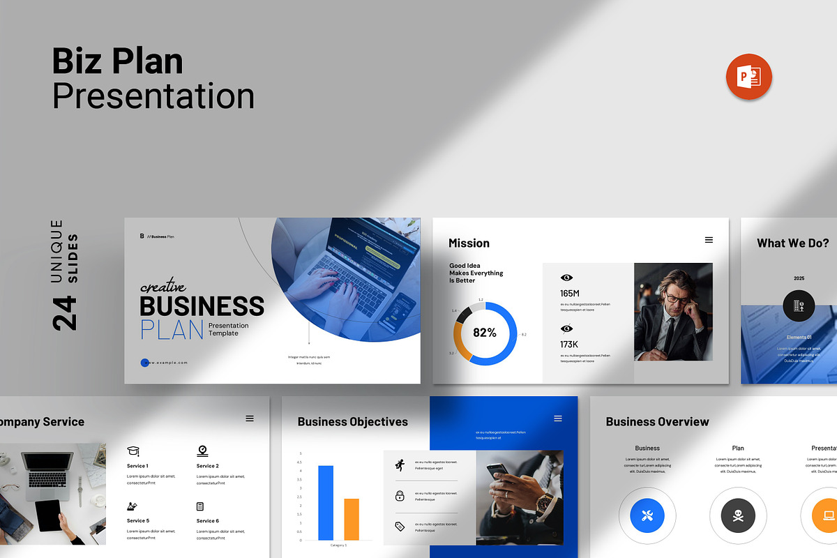 Business Plan Presentation Template, a Presentation Template by Studio_Clarity (Photo 1 of 5)