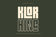 Klorhine - Condensed Font, a Sans Serif Font by Pikgura (Thumbnail 1 of 9)