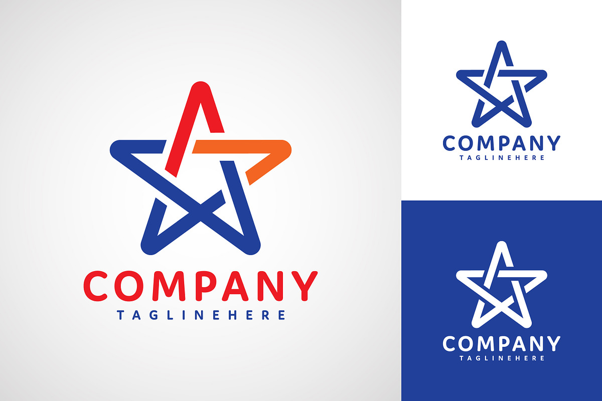 Company star logo design, a Branding & Logo Template by Saba Vector