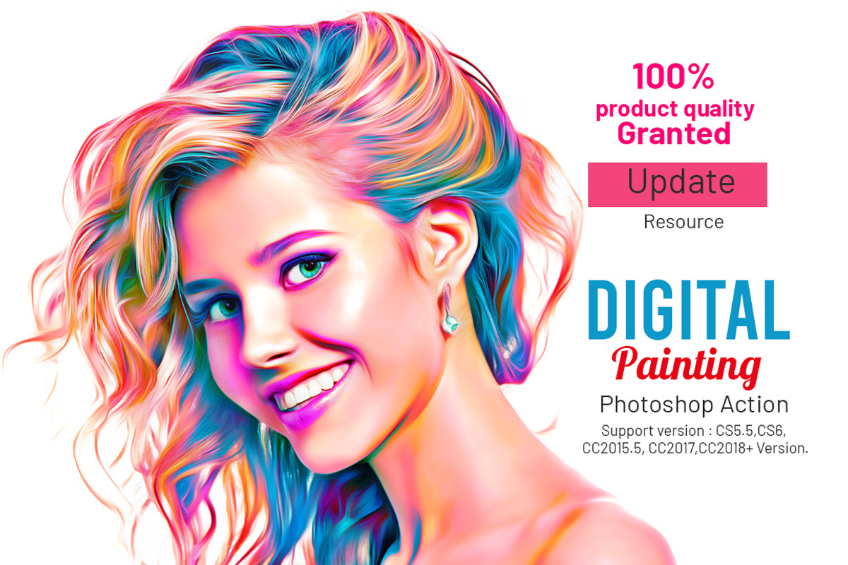 Digital Painting Photoshop Action, an Action Add-On by MRI STUDIO (Photo 3 of 25)