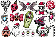 Spooky Christmas - PNG illustrations, a Seasonal Illustration by Sonch' s Curiosities (Thumbnail 2 of 4)