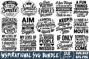 Inspirational SVG Bundle, a Graphic by DollarSmart