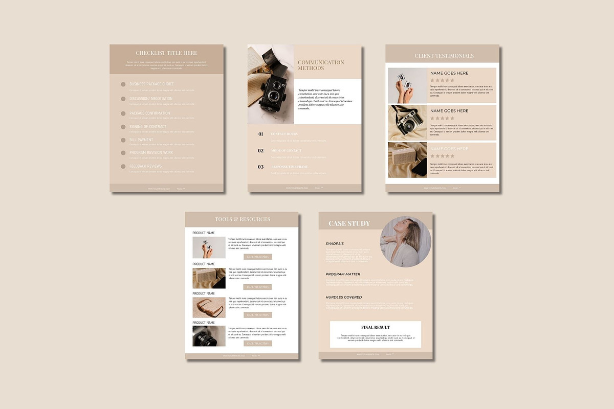 Client Welcome Services Bundle CANVA, a Brochure Template by Deepa Template Studio (Photo 8 of 23)