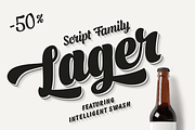 Lager -intro -50% off, a Script Font by Fenotype (Thumbnail 1 of 6)