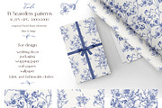 Toile Floral Seamless Patterns Set, a Pattern Graphic by ON_lineart_store (Thumbnail 4 of 10)