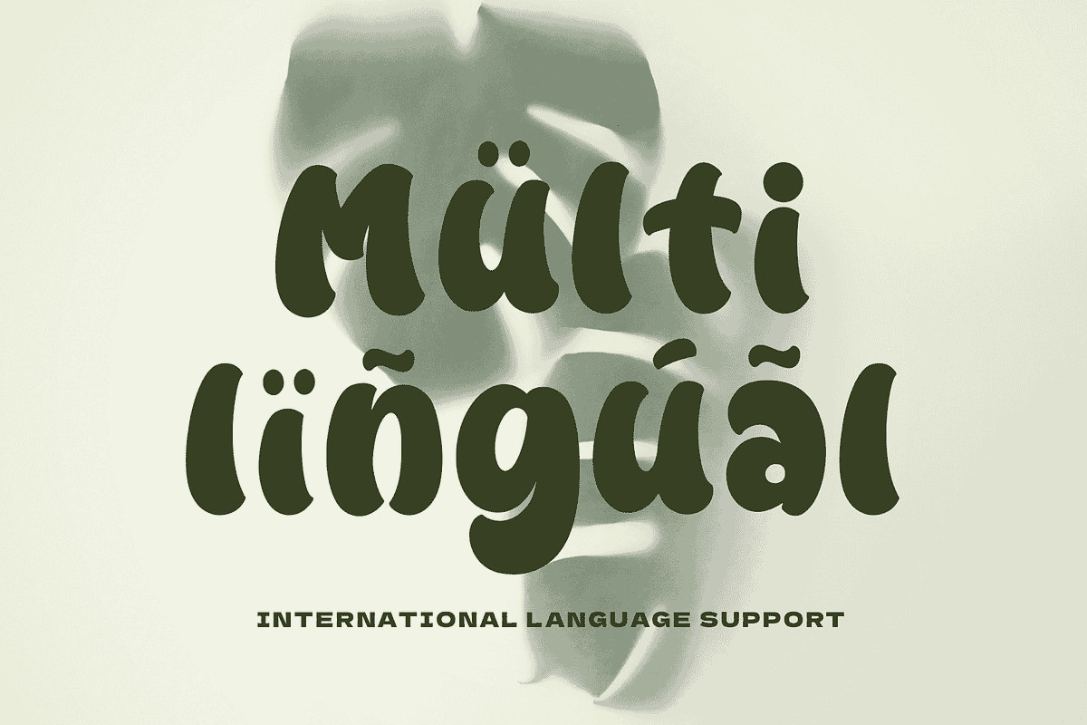 MONSTERA, a Handwritten Font by Mozatype (Photo 8 of 10)