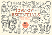 Western Cowboy Essentials Graphics, an Animal Illustration by cmfgraphics (Thumbnail 1 of 3)