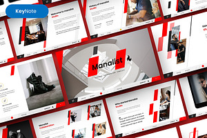 Manalist – Business Keynote Template, a Presentation Template by Dens Creative Studio