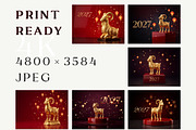 2027 Year of the Goat Banners Set, a Holiday Photo by Nestud!o (Thumbnail 2 of 2)