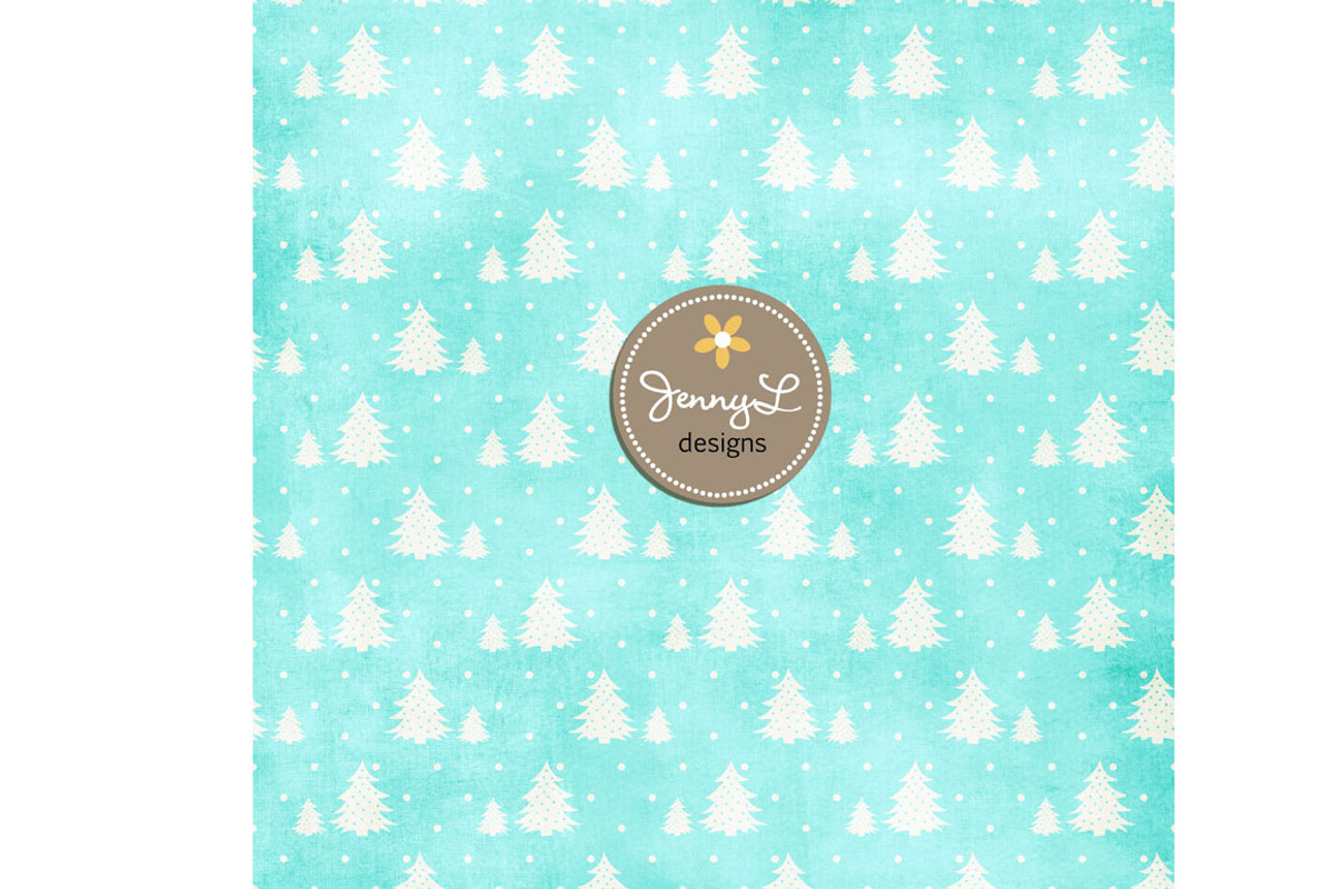 Shabby Retro Christmas Digital Paper, a Pattern Graphic by JennyL Designs (Photo 3 of 4)