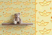 Rainy day vector Clipart & Patterns, a Seasonal Illustration by Carpet Tapete Pretzel (Thumbnail 8 of 9)