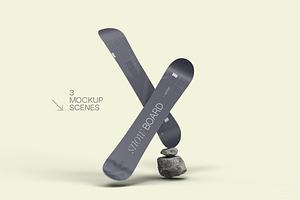 Snowboard Mockup Pack, a Product Mockup by fakhroo
