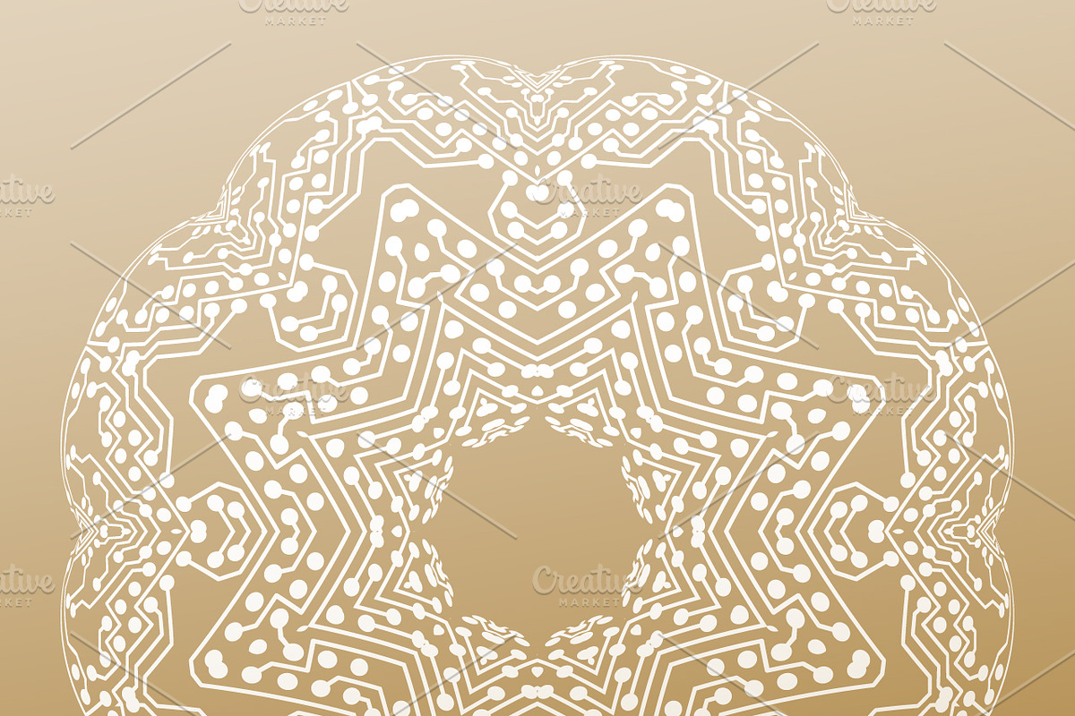Bundle of 7 golden backgrounds, a Decorative Illustration by VectorShop (Photo 4 of 7)