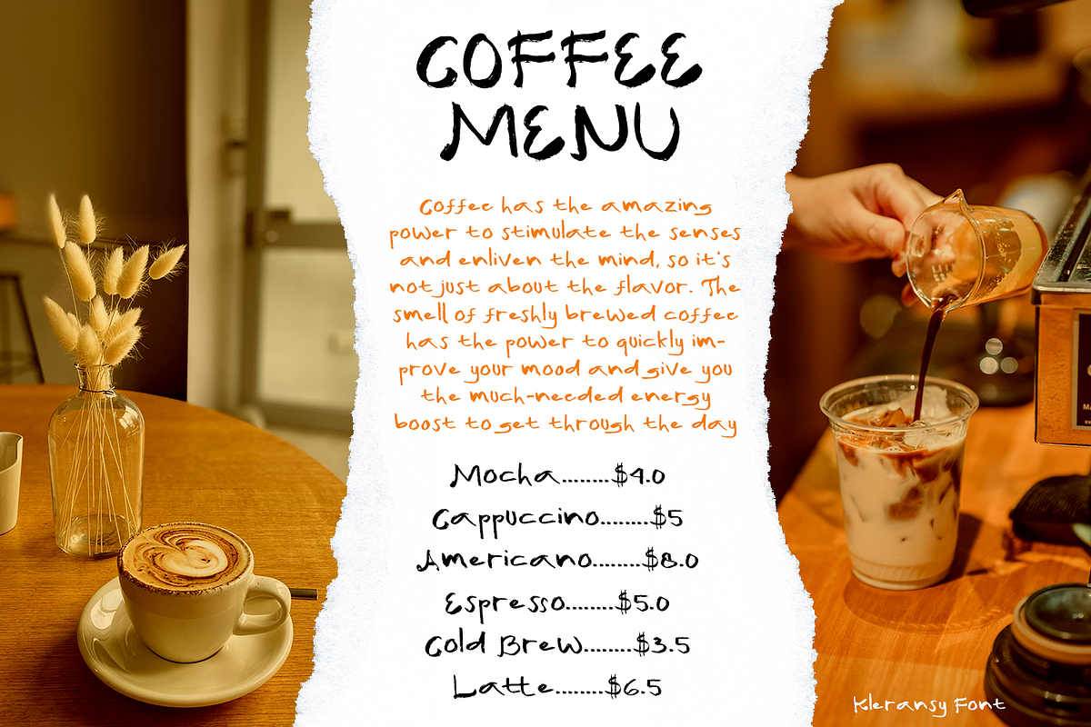 Kleransy Brush Font, a Handwritten Font by madeDeduk (Photo 8 of 8)