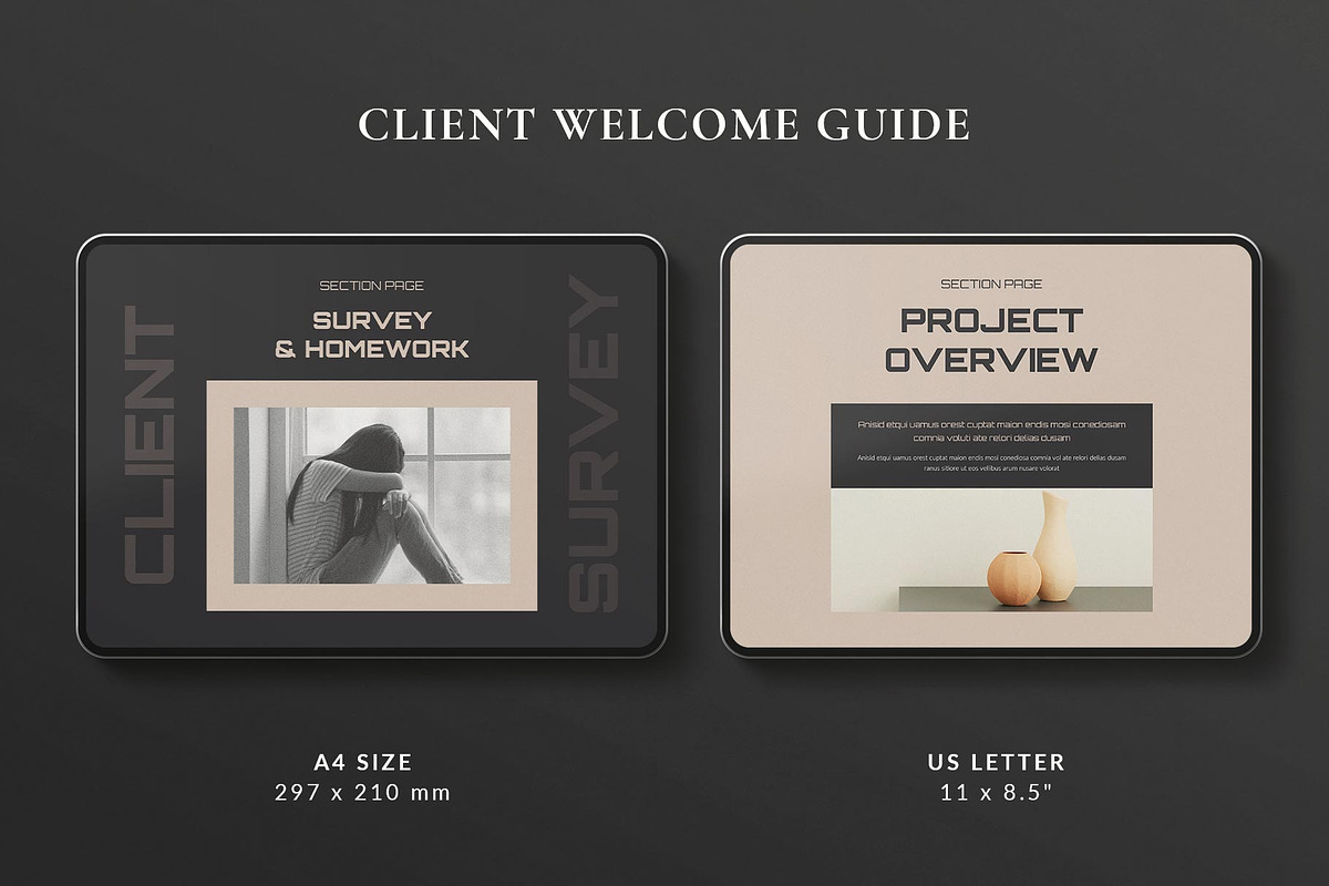 Client Welcome Guide Landscape, a Magazine Template by TemplatesForest