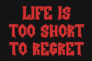 Ristakhr Horror Display Typeface, a Sans Serif Font by Maulana Creative (Thumbnail 3 of 7)