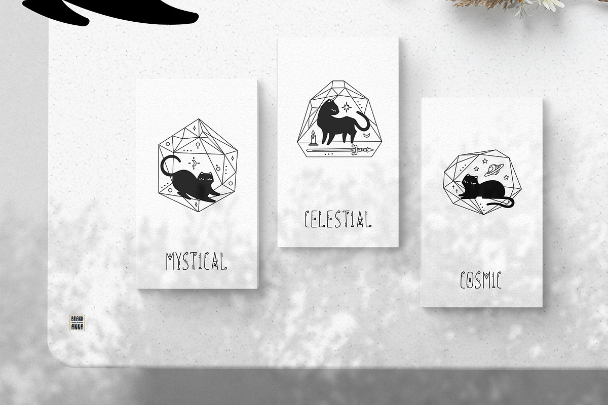 Magic Black Cats vector bundle, an Illustration by Brandianna (Photo 2 of 10)