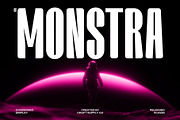 CS Monstra – Condensed Font, a Sans Serif Font by Craft Supply Co. (Thumbnail 1 of 8)