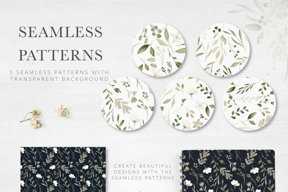 Neutral Botanicals Florals & Leaves, a Work Illustration by Momo Studio (Photo 6 of 16)